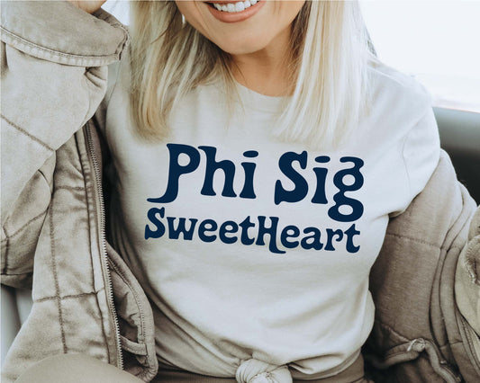 Phi Sigma Kappa Trendy Sweetheart Fraternity T-shirt _ 2006g