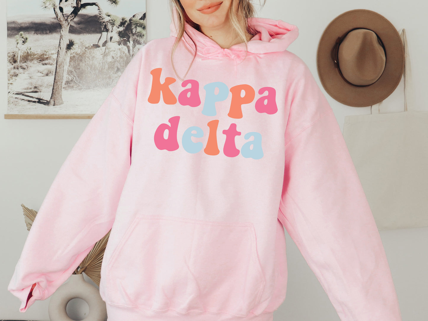 Kappa Delta Vividly Vibrant Sorority Hoodie _ 3165g