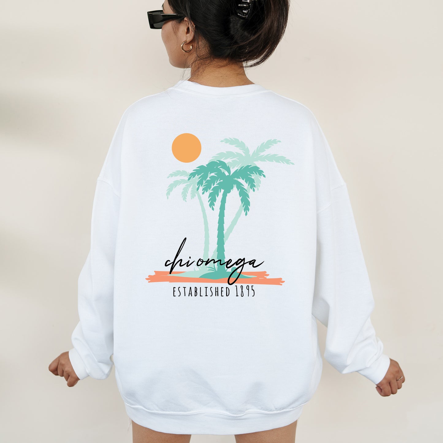 Chi Omega Island Sisterhood Sorority Sweatshirt _ 33568g