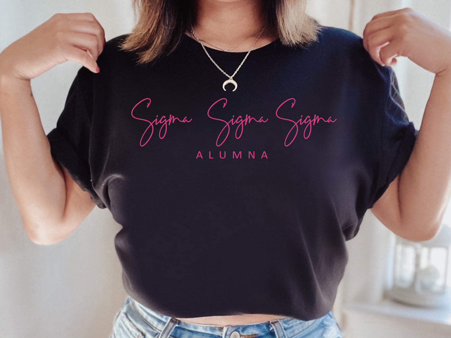 Sigma Sigma Sigma Simple and Sweet Alumna Sorority T-shirt _ 515g