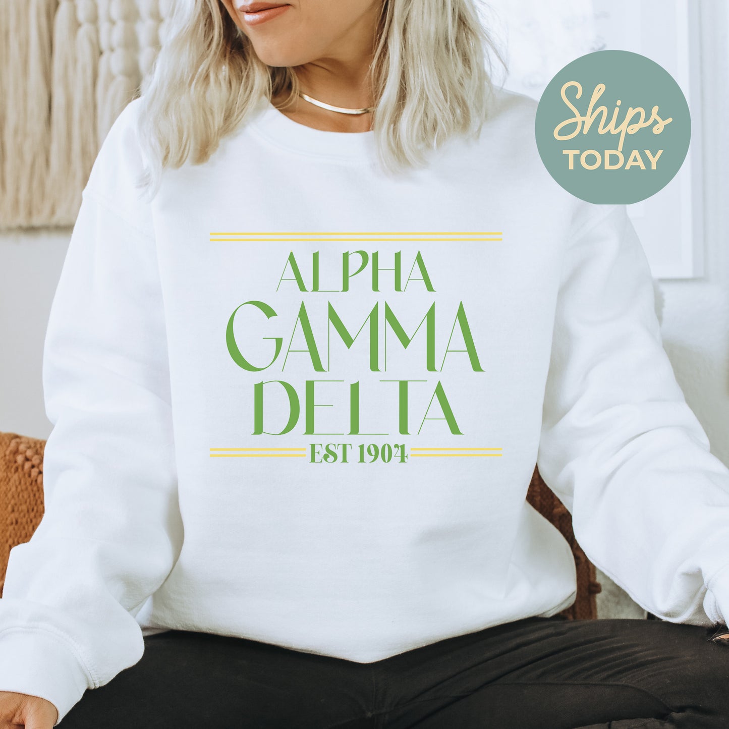 Alpha Gamma Delta Greek Harmony Sorority Sweatshirt _ 34967g