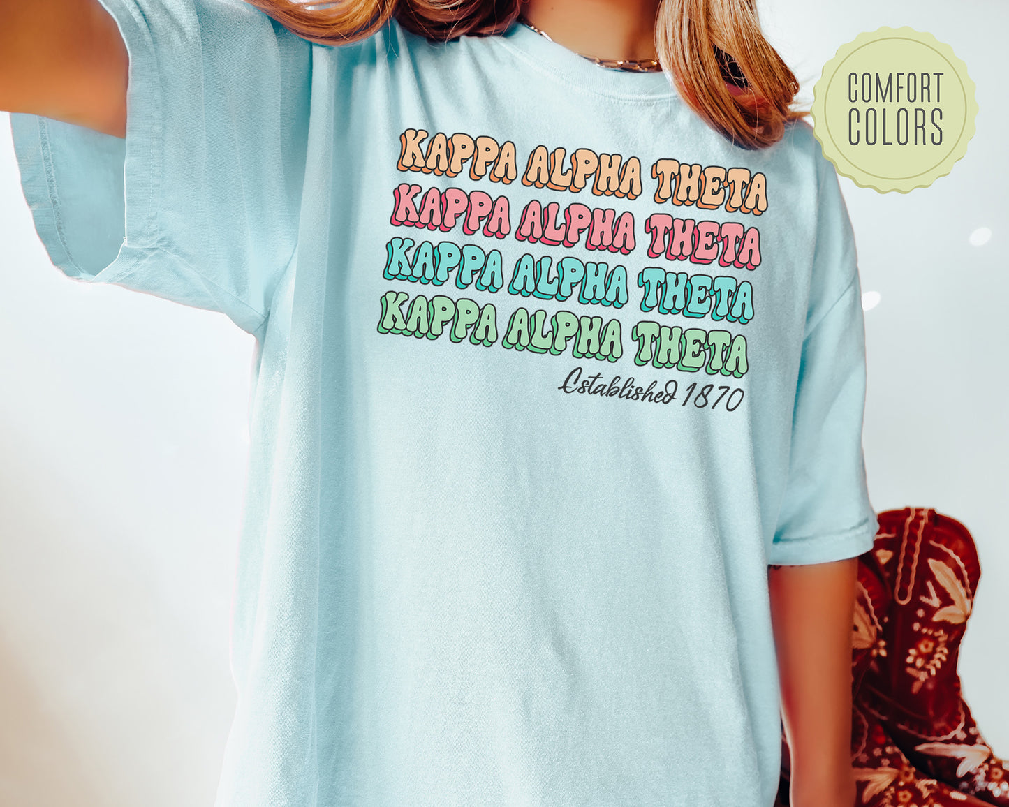 Kappa Alpha Theta Lucy Comfort Colors Sorority T-shirt _ 273g