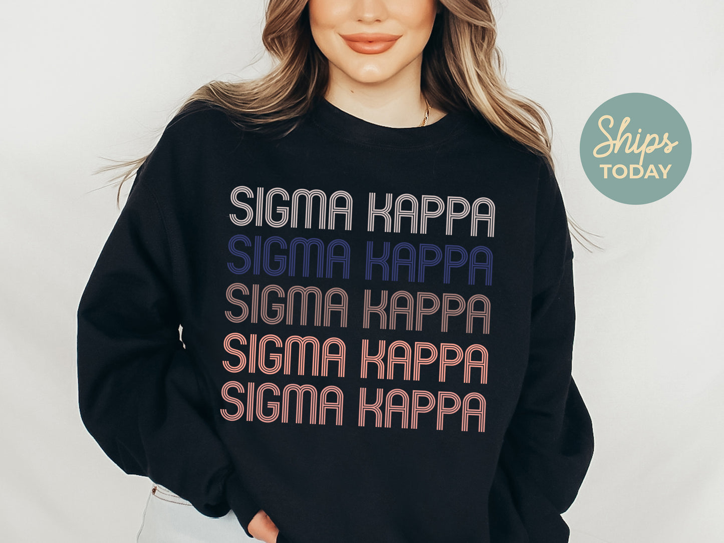 Sigma Kappa Greek Glamour Sorority Sweatshirt _ 31114g