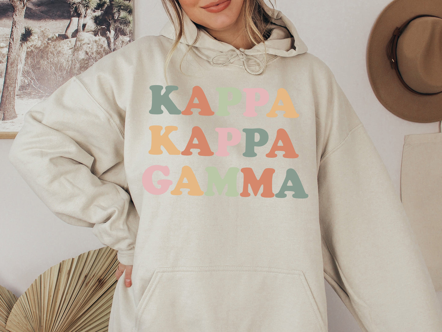 Kappa Kappa Gamma Bright and Proud Sorority Hoodie _ 431g