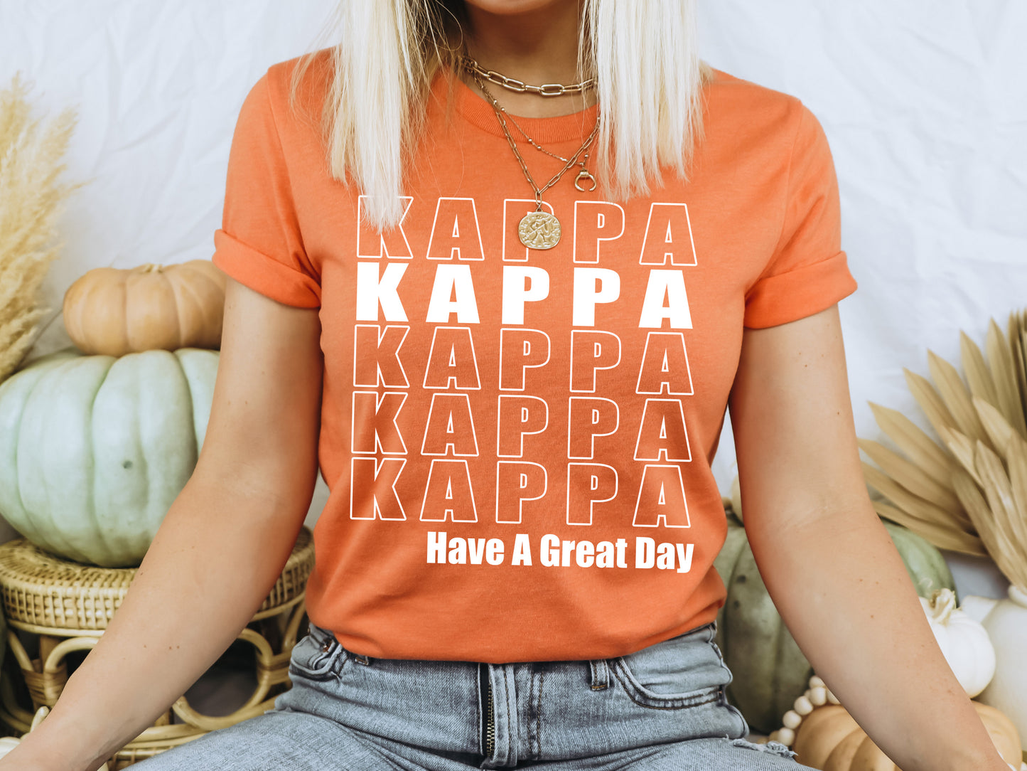 Kappa Kappa Gamma Have a Great Day Sorority T-shirt _ 2125g
