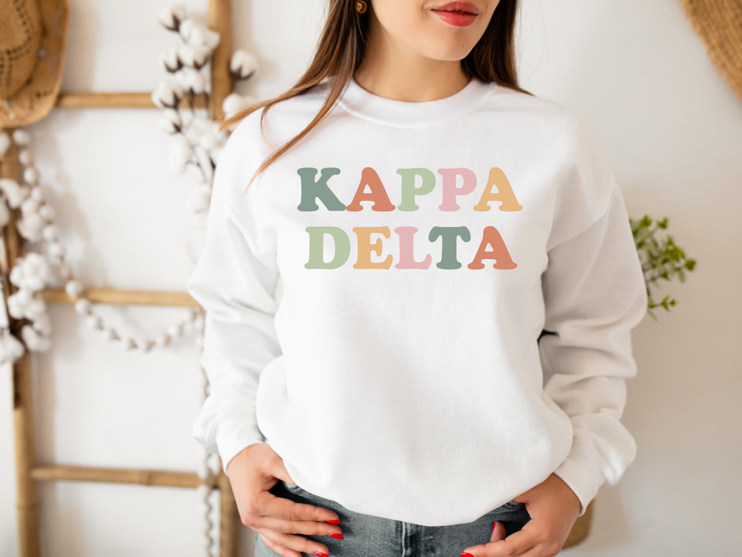 Kappa Delta Bright and Proud Sorority Sweatshirt _ 430g