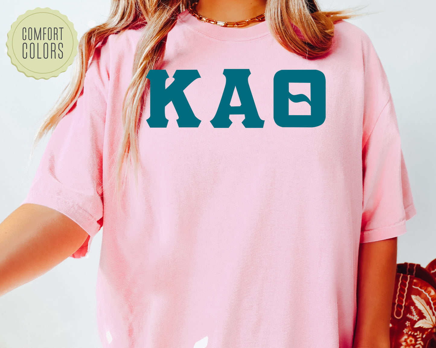 Kappa Alpha Theta Back to the Basics Comfort Colors Sorority T-shirt _ 637g