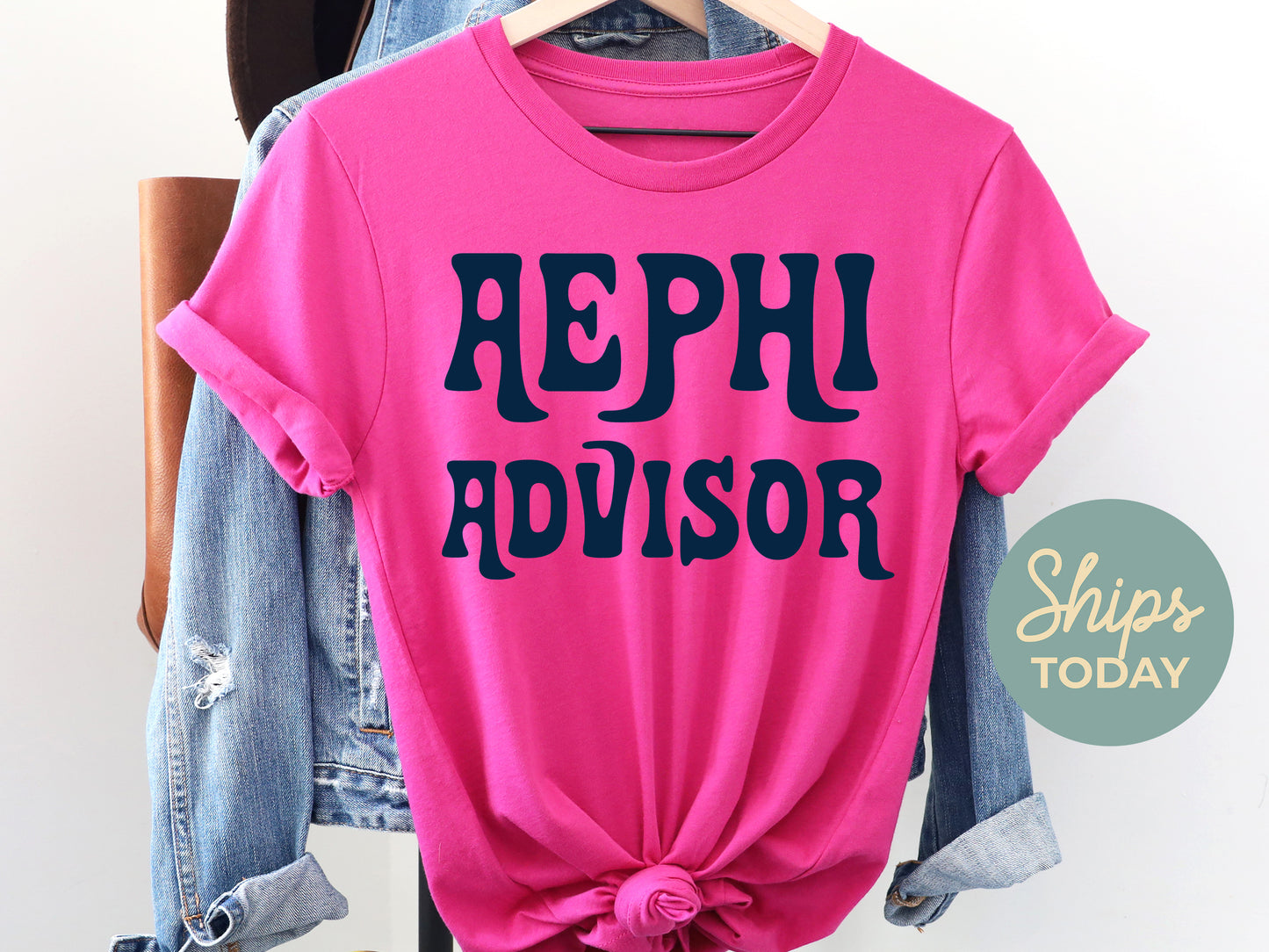 Alpha Epsilon Phi Best Advisor Sorority T-shirt _ 3099g