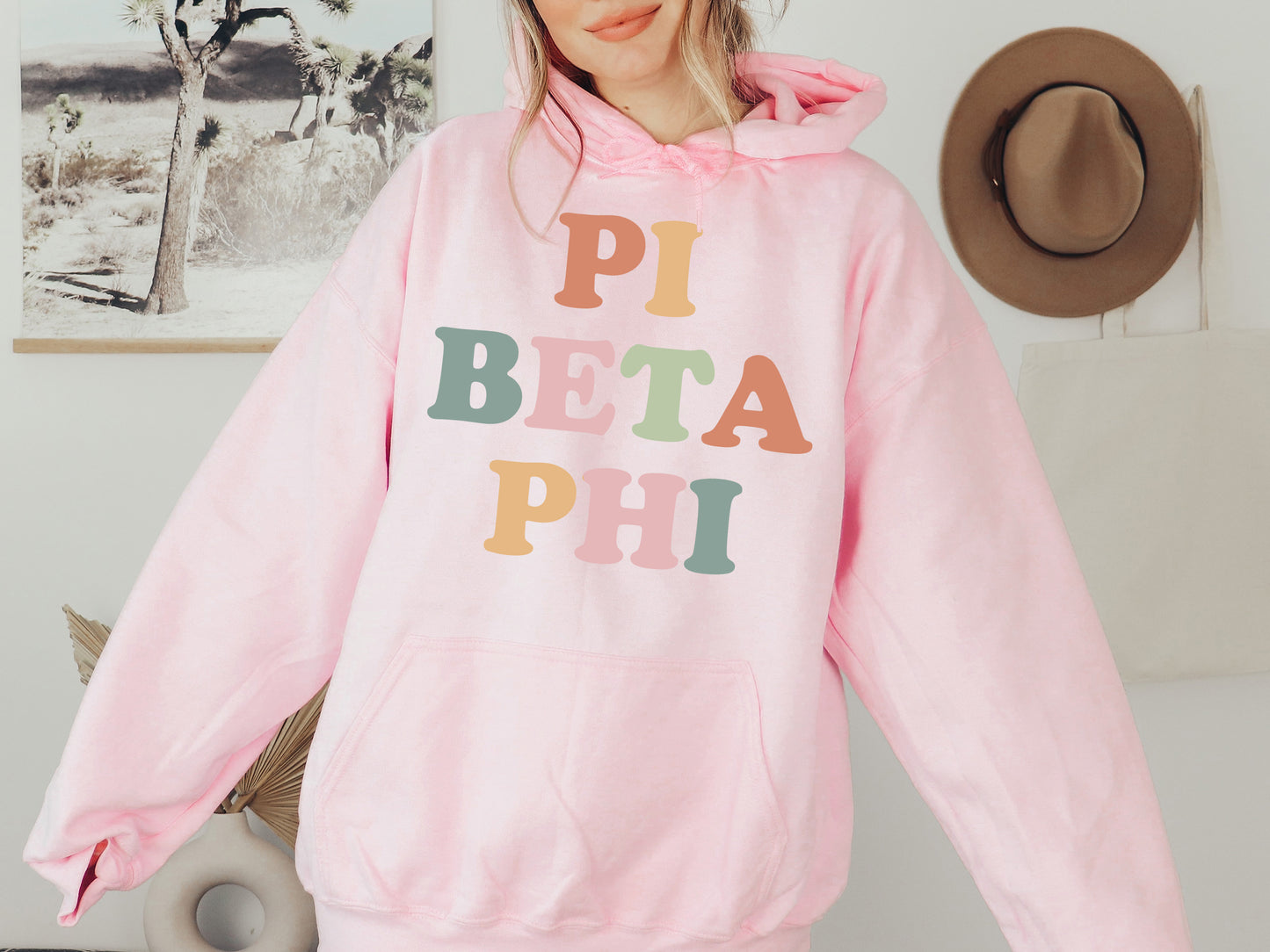 Pi Beta Phi Bright and Proud Sorority Hoodie _ 434g