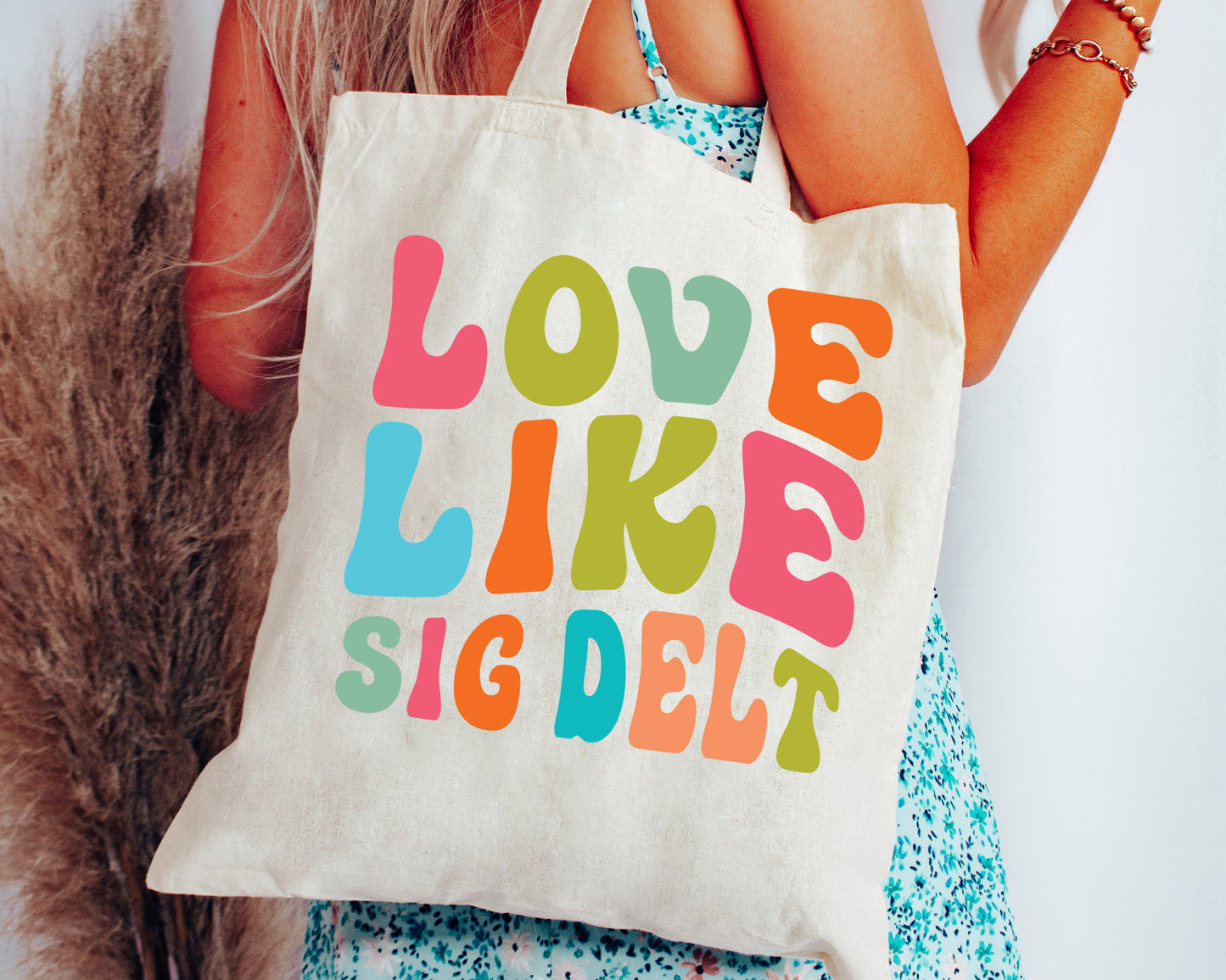 Sigma Delta Tau Love Like Sorority Tote Bag _ 34355g