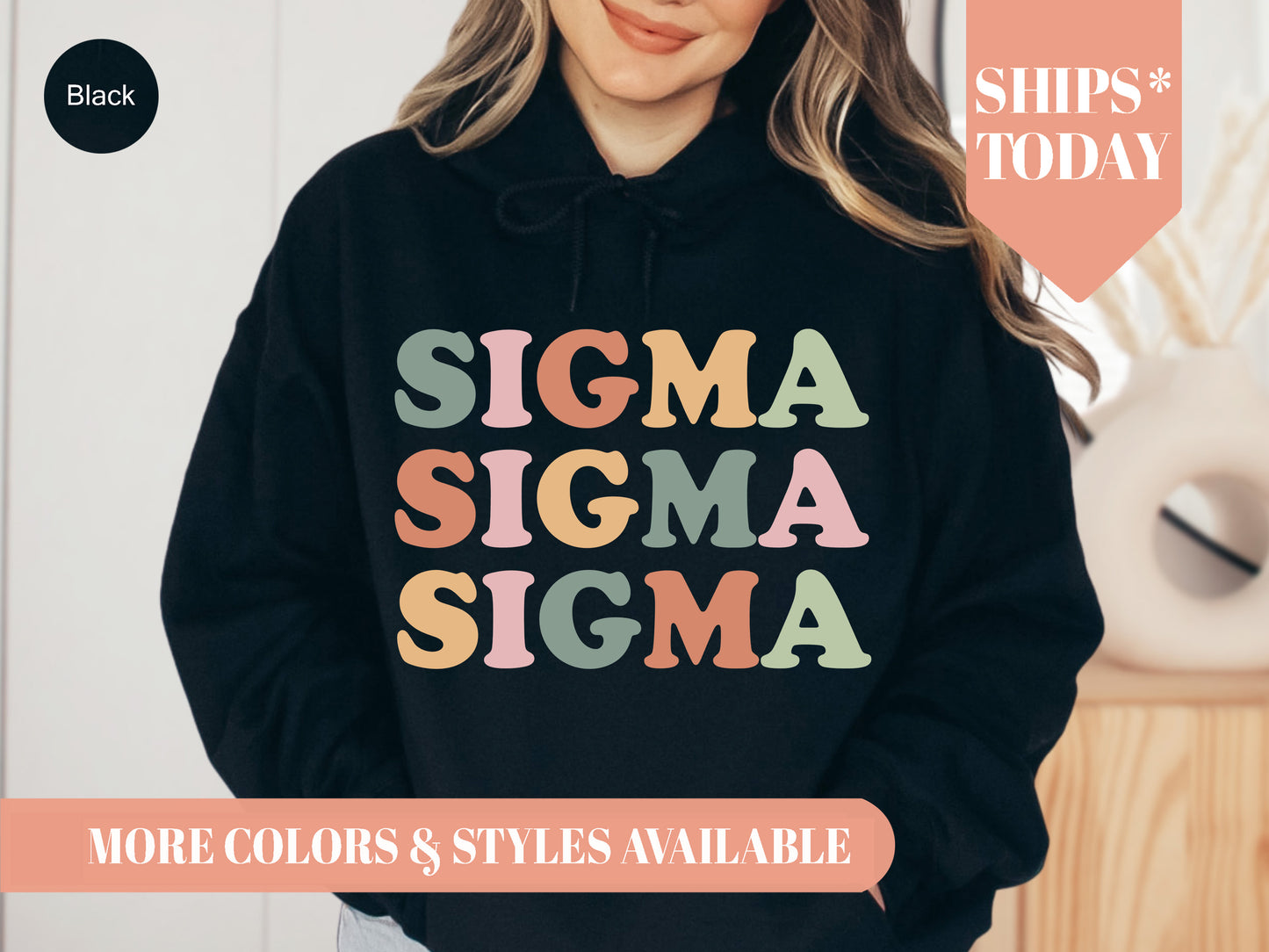Sigma Sigma Sigma Bright and Proud Sorority Hoodie _ 437g