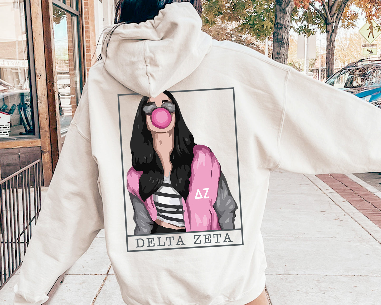 Delta Zeta Loud And Proud Sorority Hoodie _ 32959g