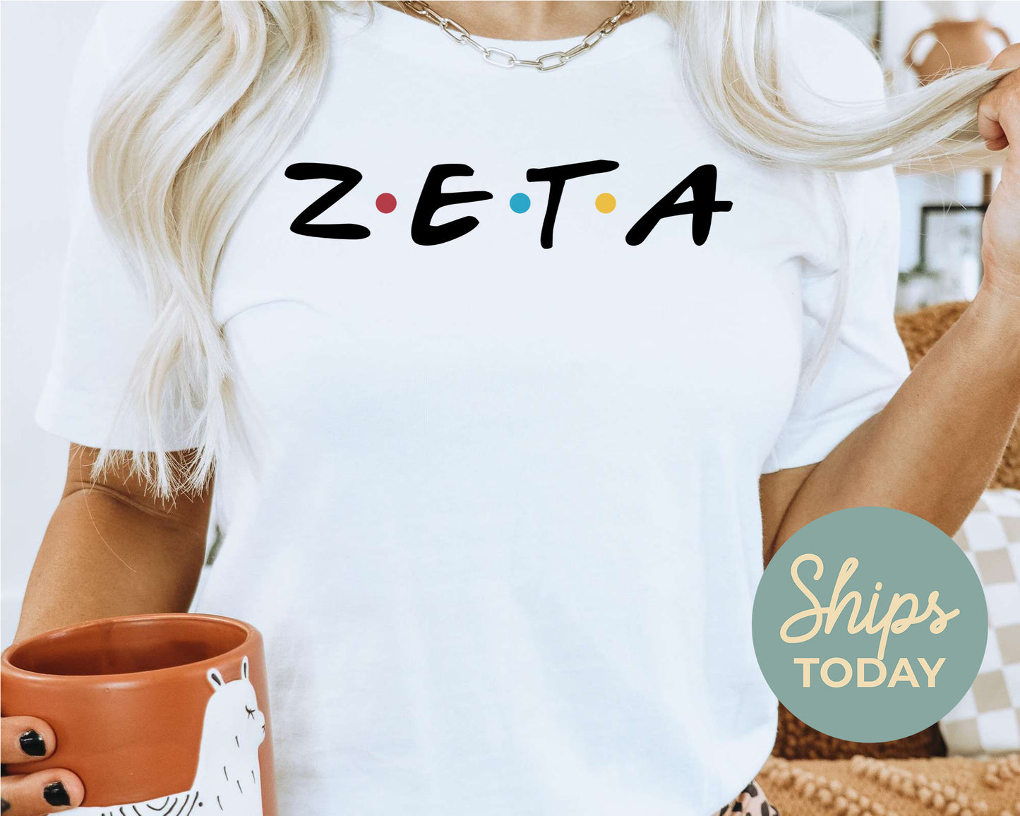 Zeta Tau Alpha Friends Frenzy Sorority T-shirt _ 30671g
