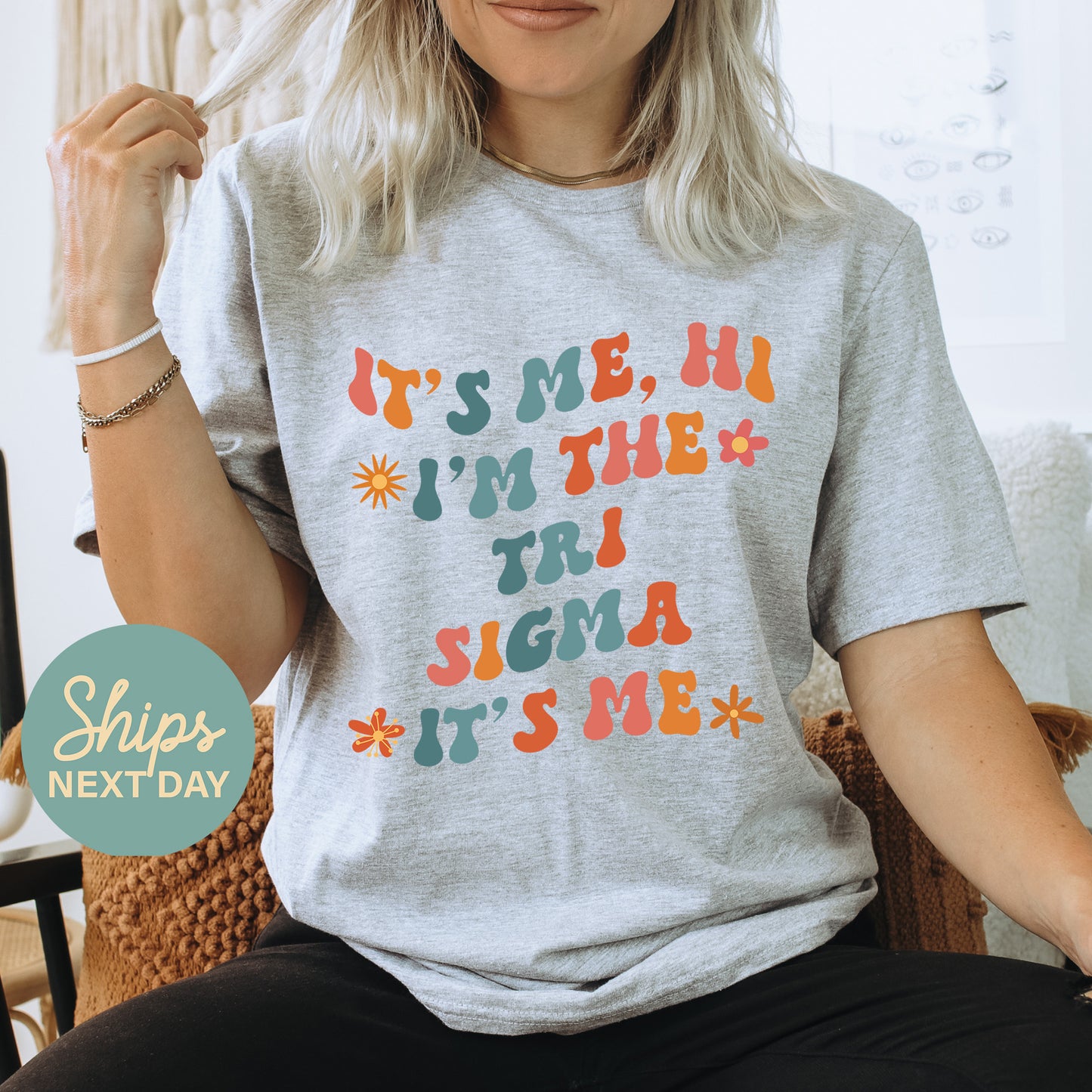 Sigma Sigma Sigma Style Sorority T-shirt _ 36014g