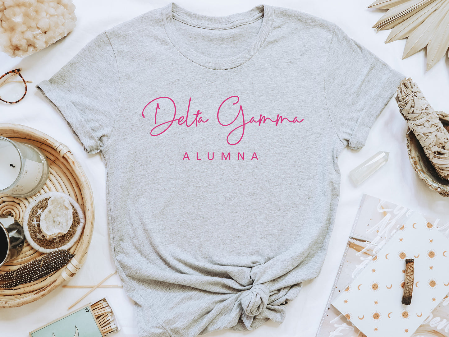 Delta Gamma Simple and Sweet Alumna Sorority T-shirt _ 503g