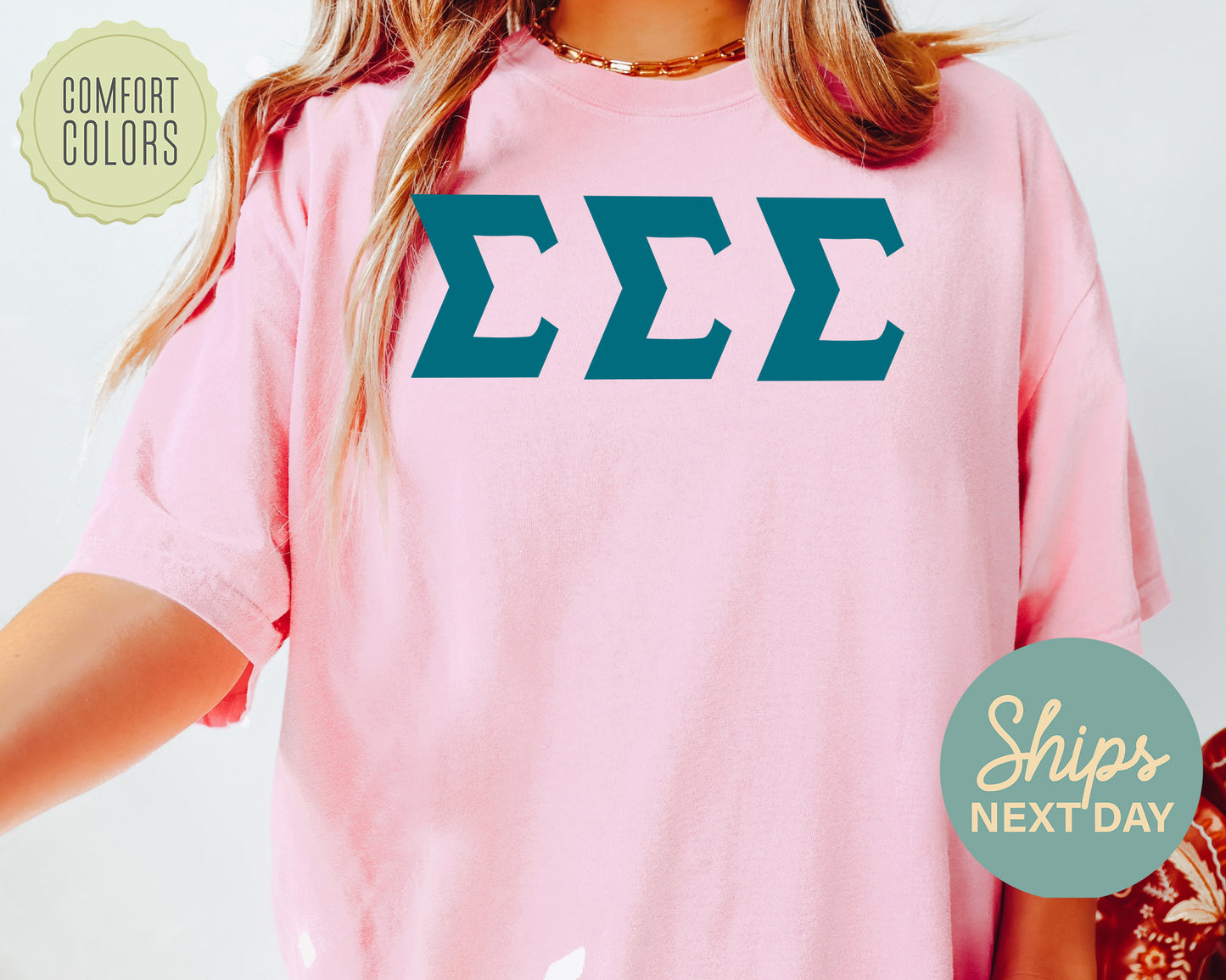 Sigma Sigma Sigma Back to the Basics Comfort Colors Sorority T-shirt _ 645g