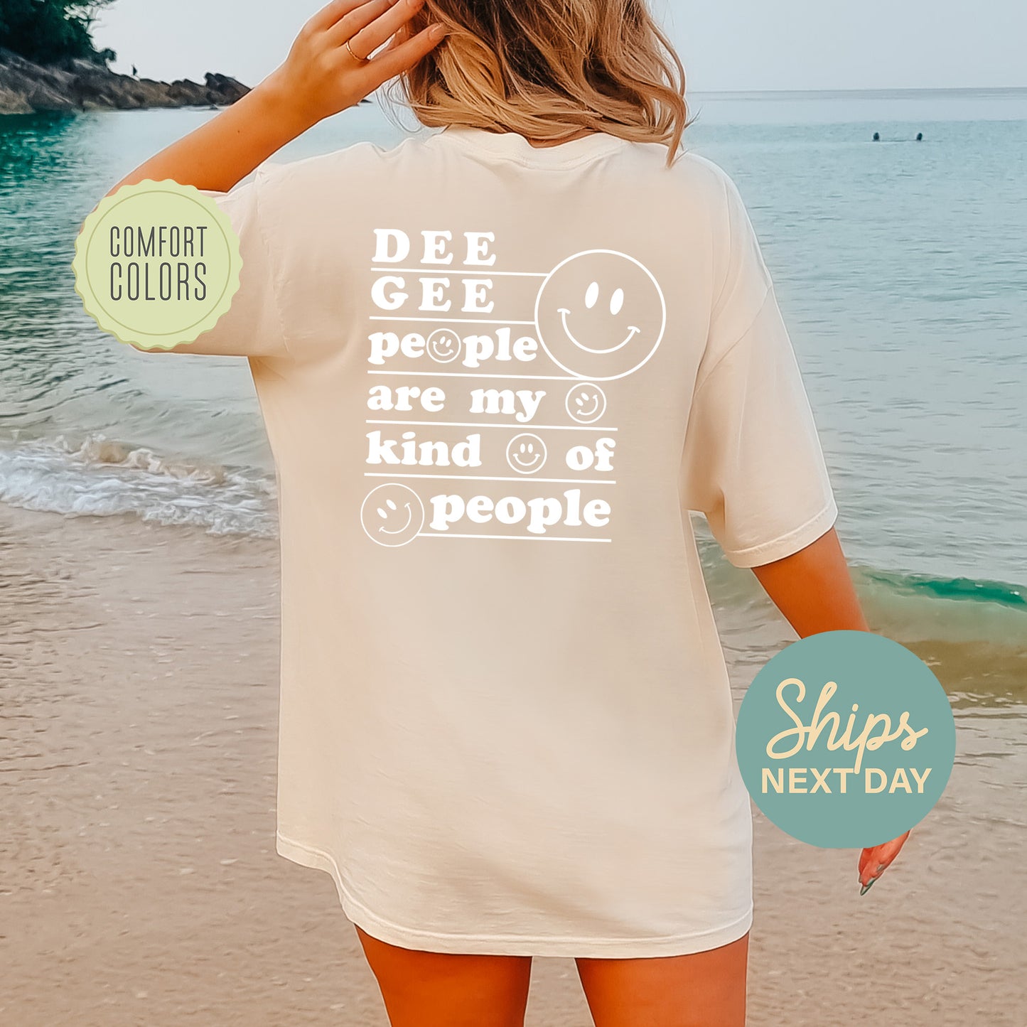 Delta Gamma My Kind of People Comfort Colors Sorority T-shirt _ 33269g