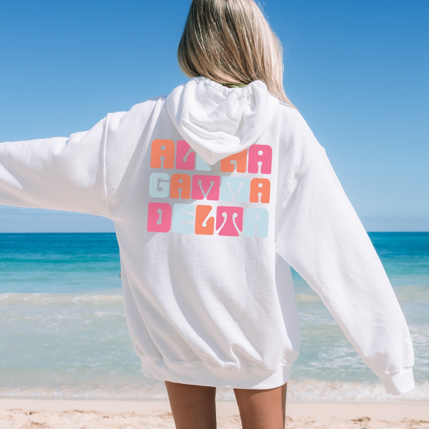 Alpha Gamma Delta Vibrant Verve Sorority Hoodie _ 32604g