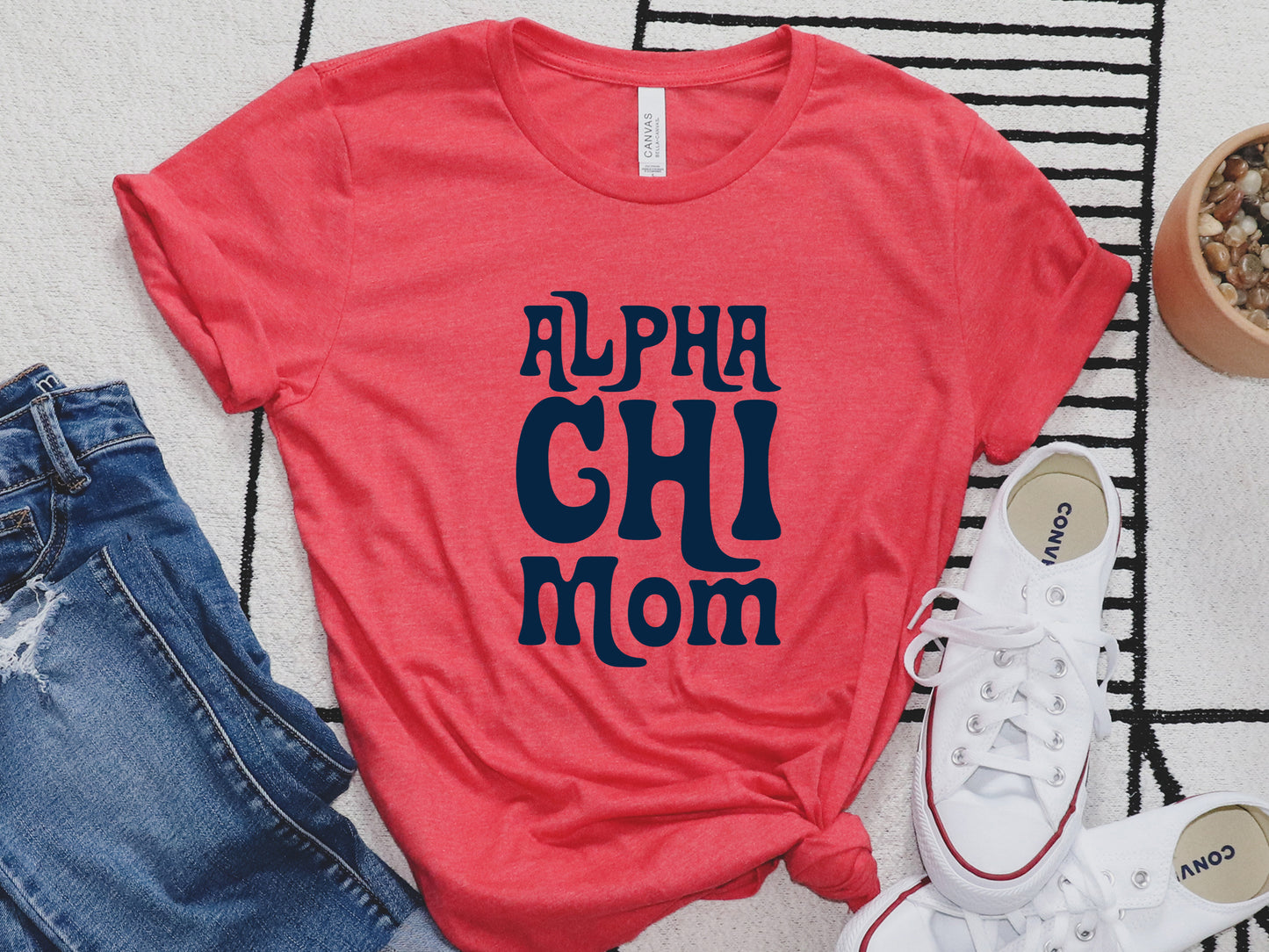 Alpha Chi Omega Got it from my Mom Sorority T-shirt _ 3071g