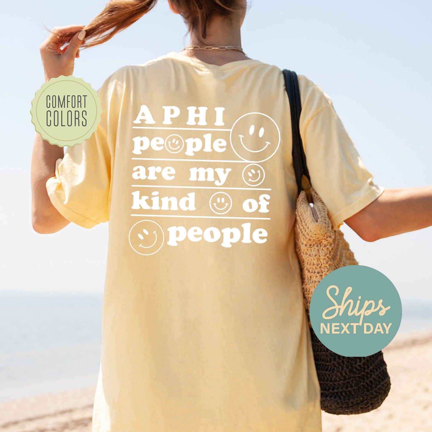 Alpha Phi My Kind of People Comfort Colors Sorority T-shirt _ 33263g