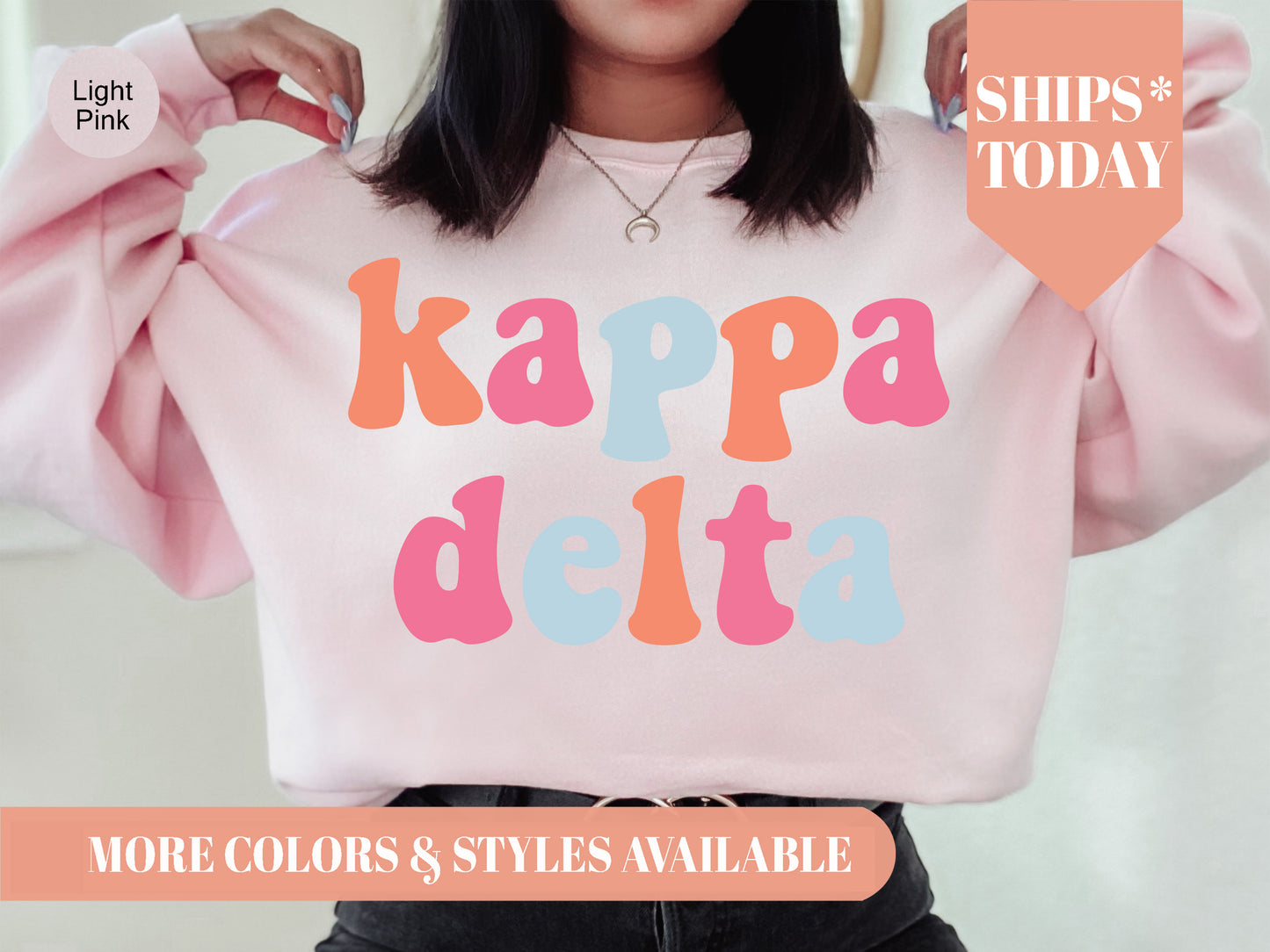 Kappa Delta Vividly Vibrant Sorority Sweatshirt _ 3165g