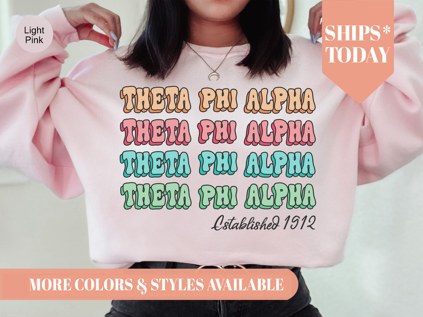 Theta Phi Alpha Lucy Sorority Sweatshirt _ 282g