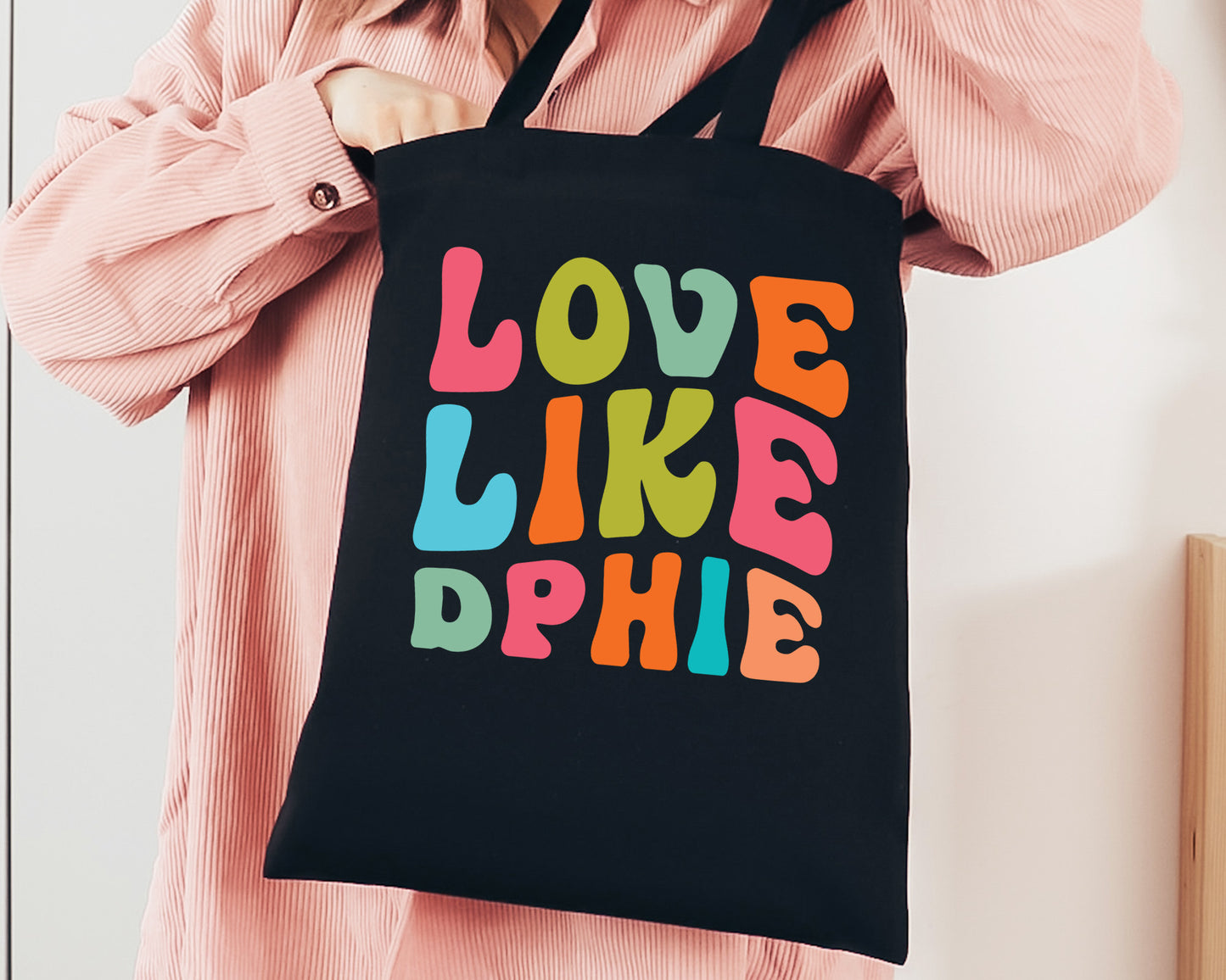 Delta Phi Epsilon Love Like Sorority Tote Bag _ 34346g