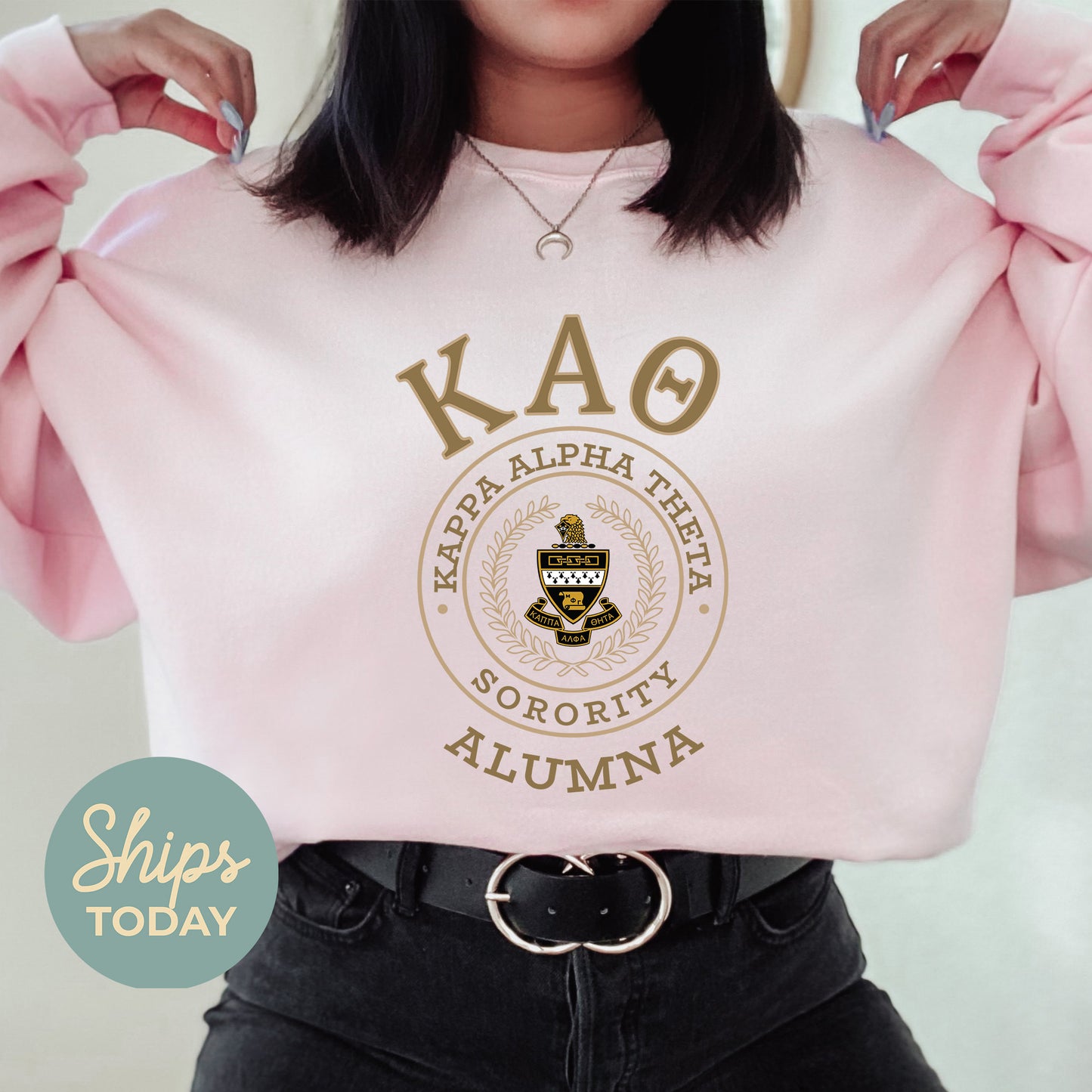 Kappa Alpha Theta Alumna Vintage Sorority Sweatshirt _ 31024g