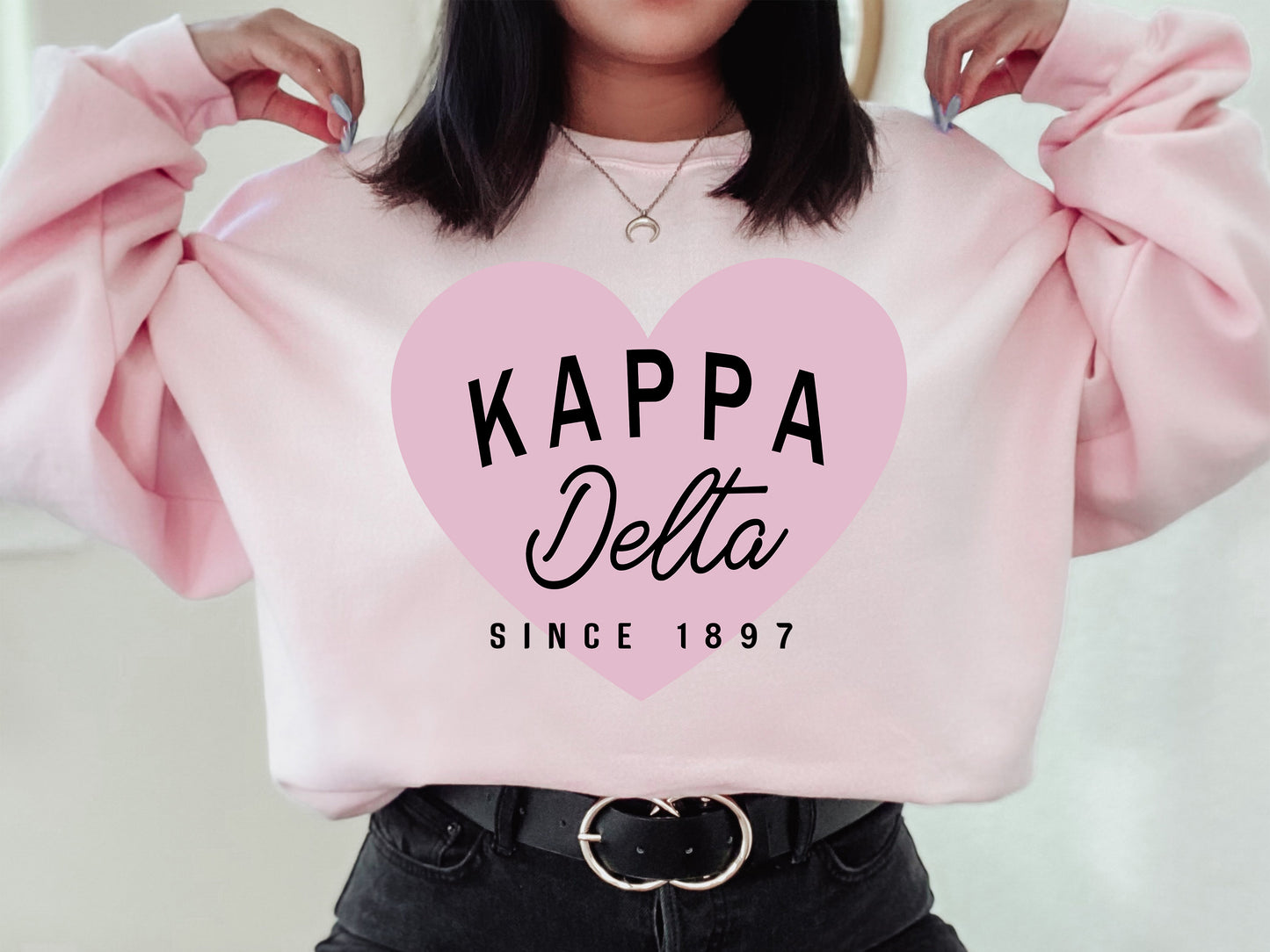 Kappa Delta Pretty in Pink Sorority Sweatshirt _ 456g