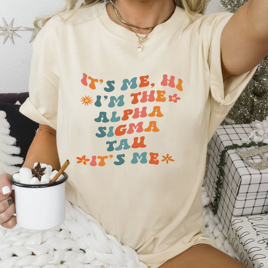 Alpha Sigma Tau Style Sorority T-shirt  _ 35998g