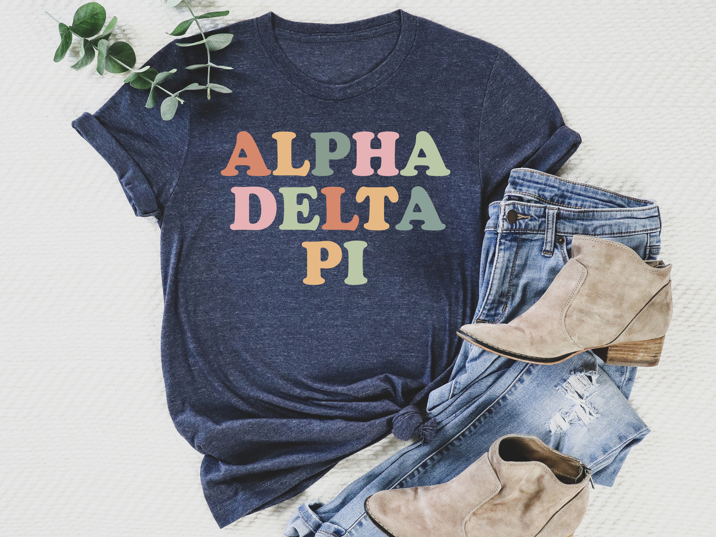 Alpha Delta Pi Bright and Proud Sorority T-shirt _ 415g