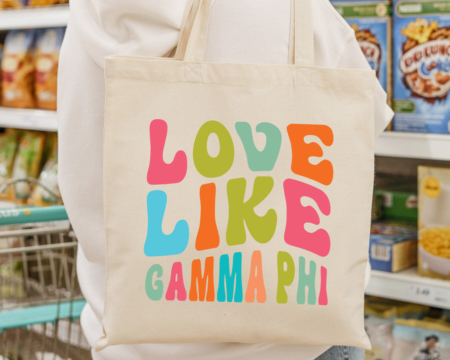 Gamma Phi Beta Love Like Sorority Tote Bag _ 34348g
