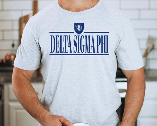 Delta Sigma Phi Shield Fraternity T-shirt _ 1190g