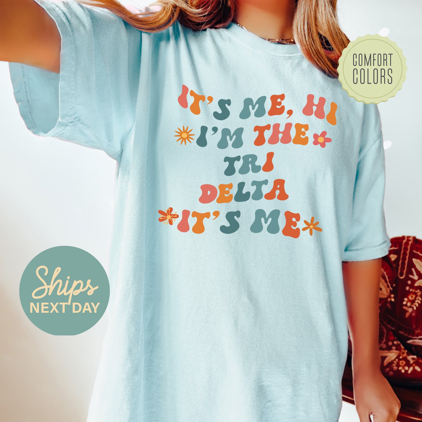 Delta Delta Delta Style Comfort Colors Sorority T-shirt _ 36001g