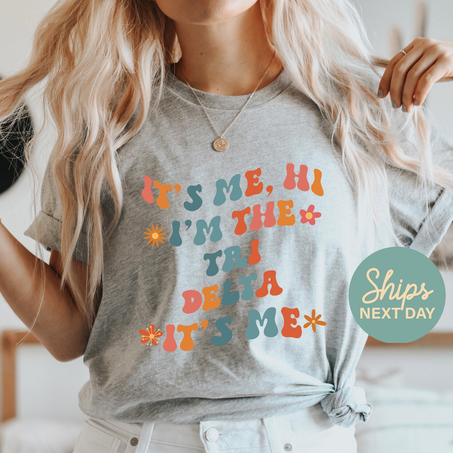 Delta Delta Delta Style Sorority T-shirt _ 36001g