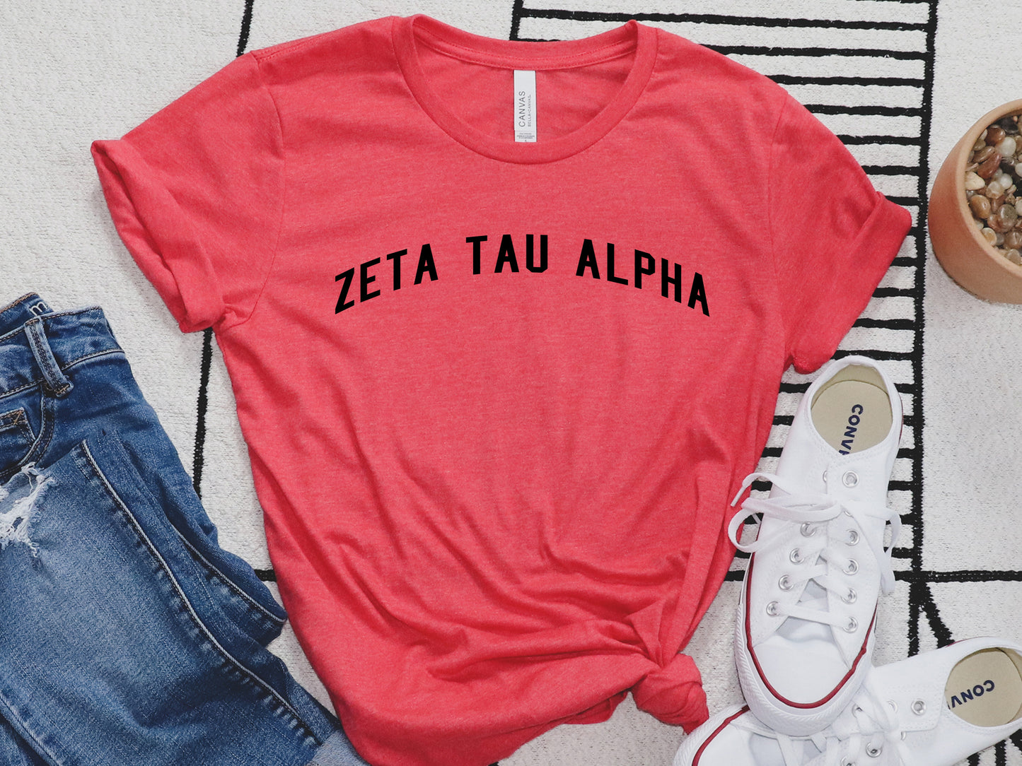 Zeta Tau Alpha Just Bold Sorority T-shirt _ 2394g