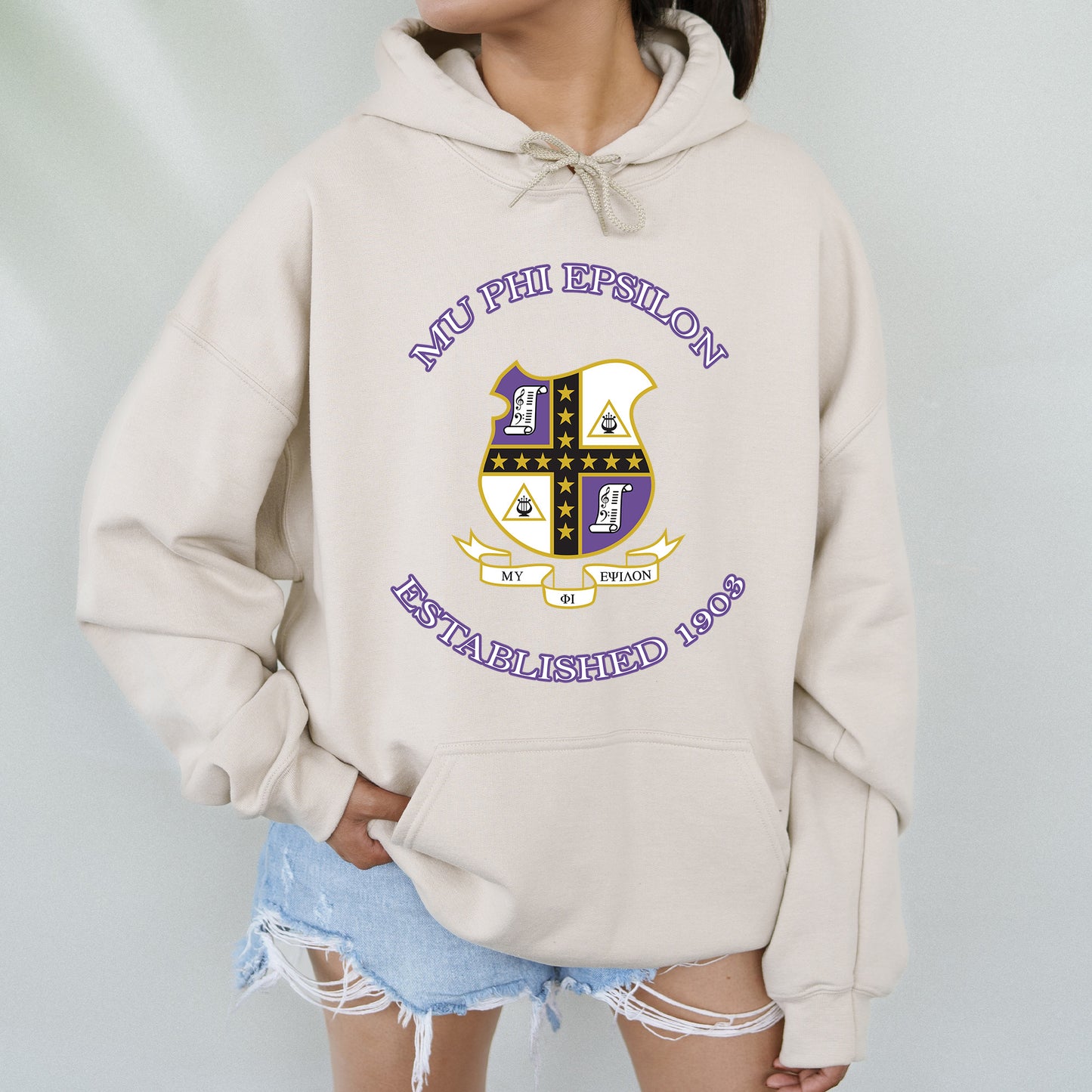Mu Phi Epsilon Iconic Insignia COED Hoodie _ 35671g