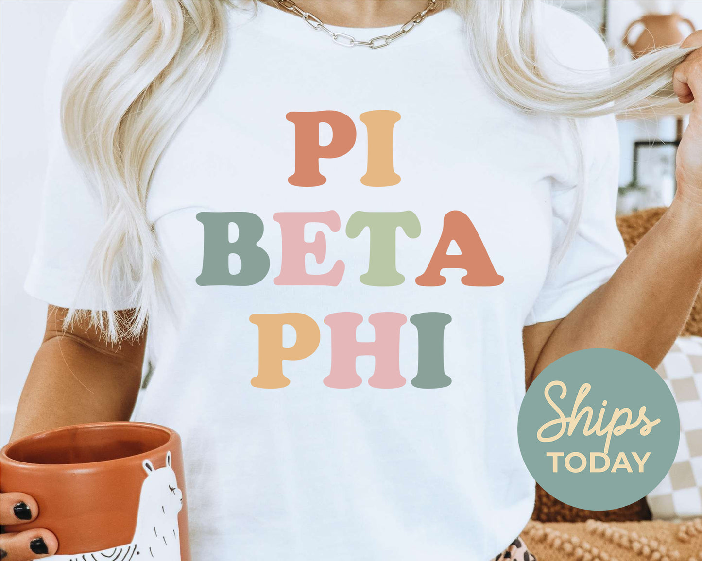 Pi Beta Phi Bright and Proud Sorority T-shirt _ 434g
