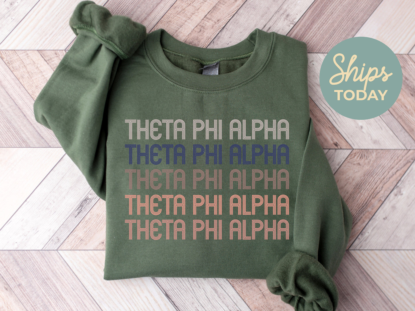 Theta Phi Alpha Greek Glamour Sorority Sweatshirt _ 31116g