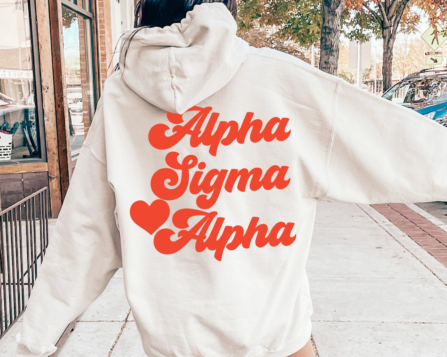 Alpha Sigma Alpha Red Heart Sorority Hoodie _ 33352g