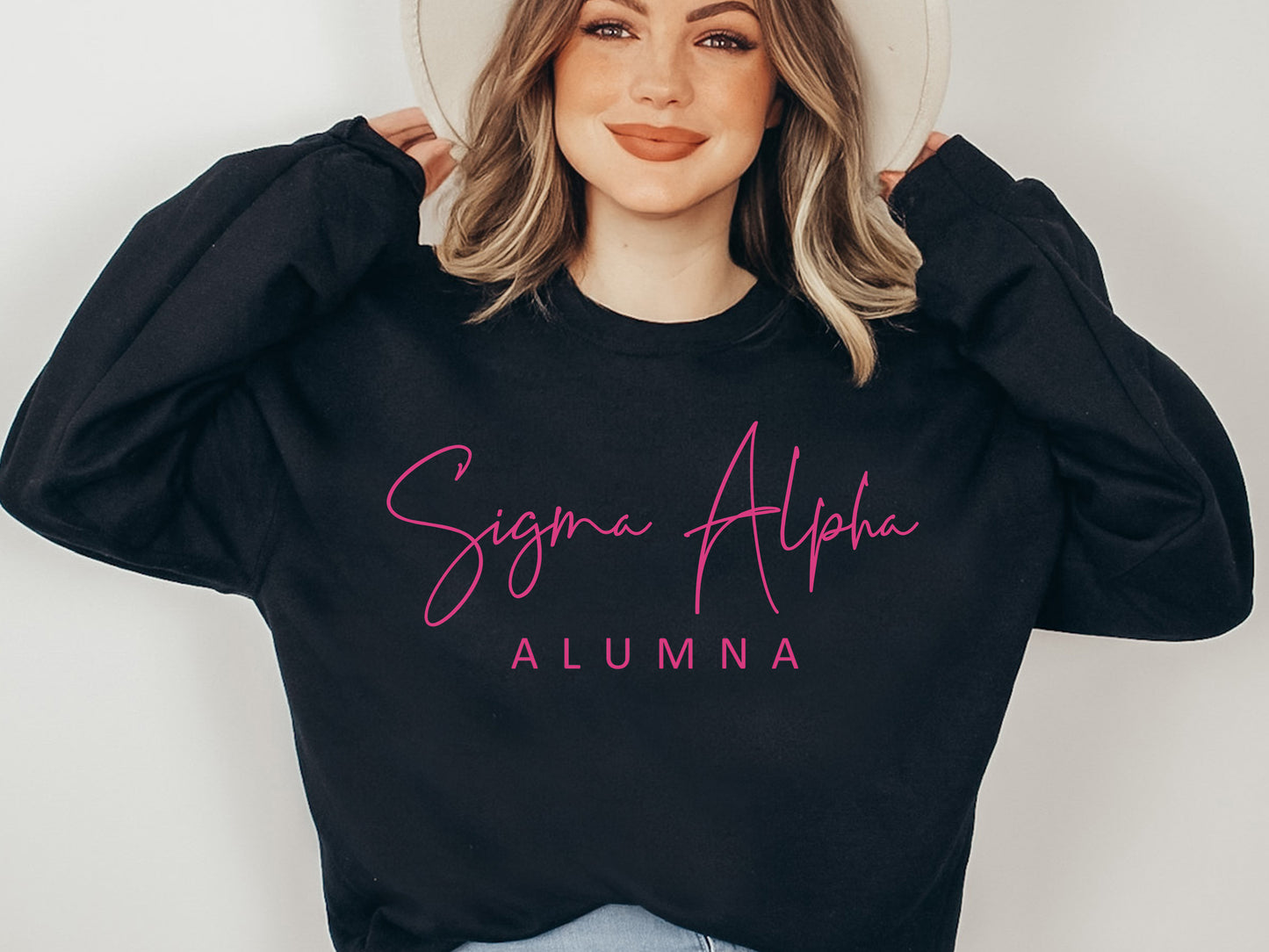Sigma Alpha Vintage Alumna Sorority Sweatshirt _ 3506g