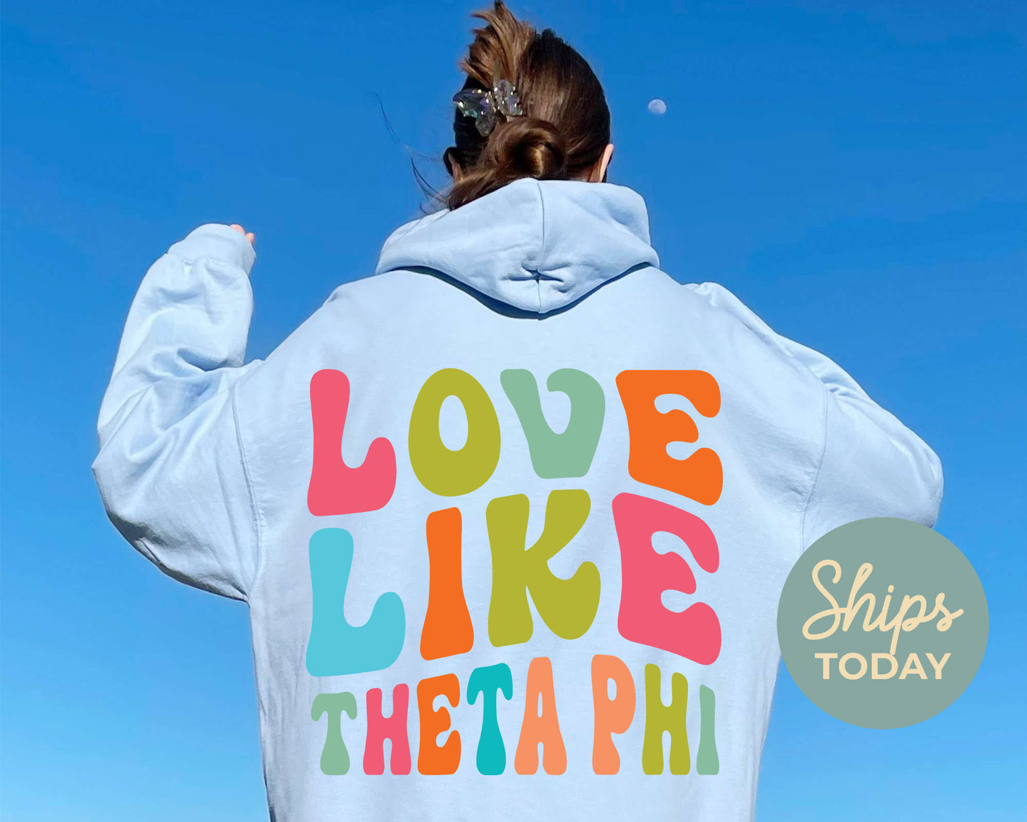 Theta Phi Alpha Blissful and Vibrant Sorority Hoodie _ 33178g