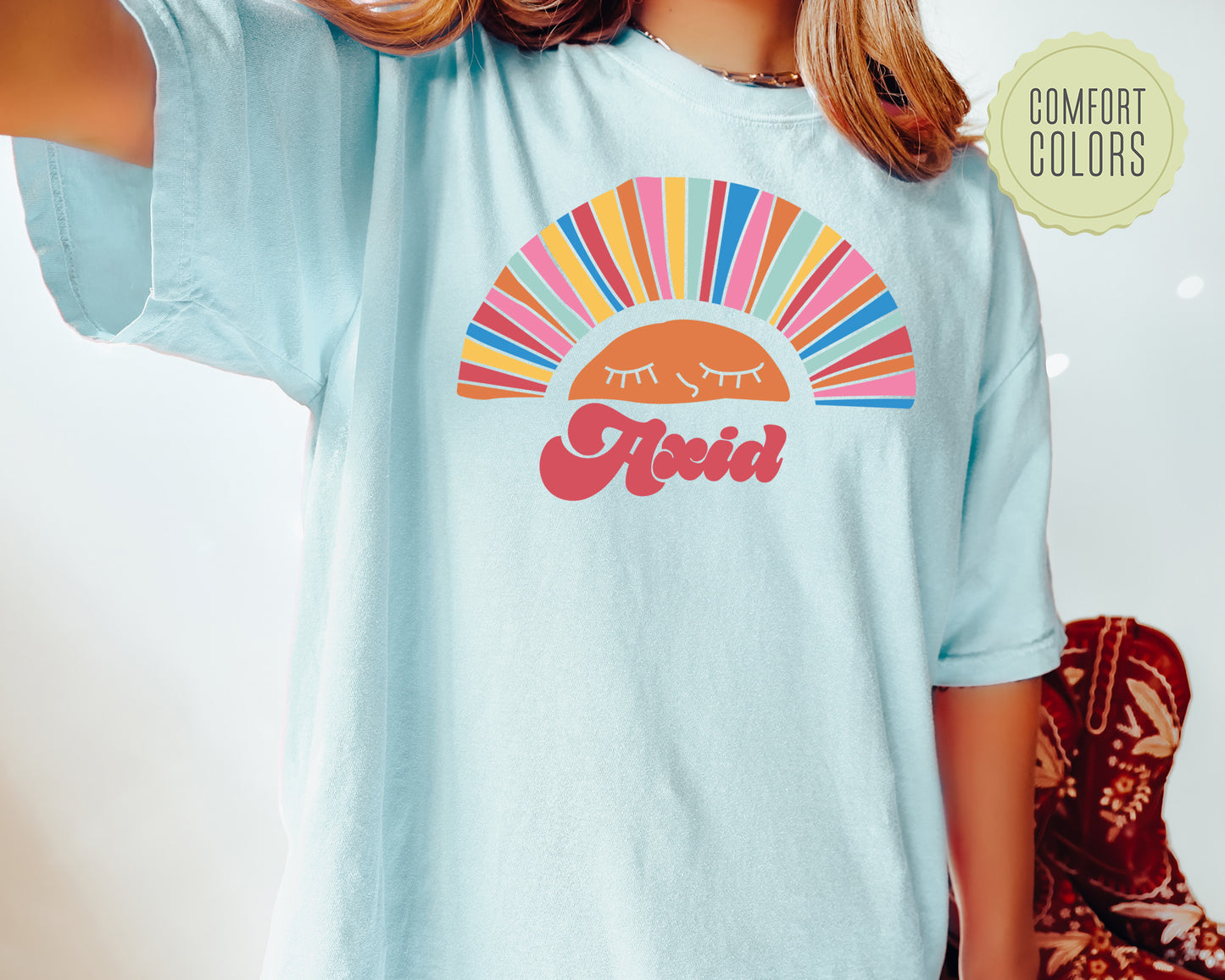 Alpha Xi Delta Sunshine Comfort Colors Sorority T-shirt _ 3315g