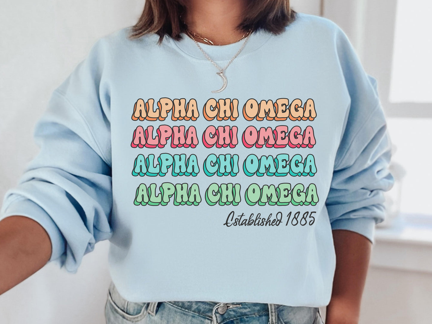 Alpha Chi Omega Lucy Sorority Sweatshirt _ 259g