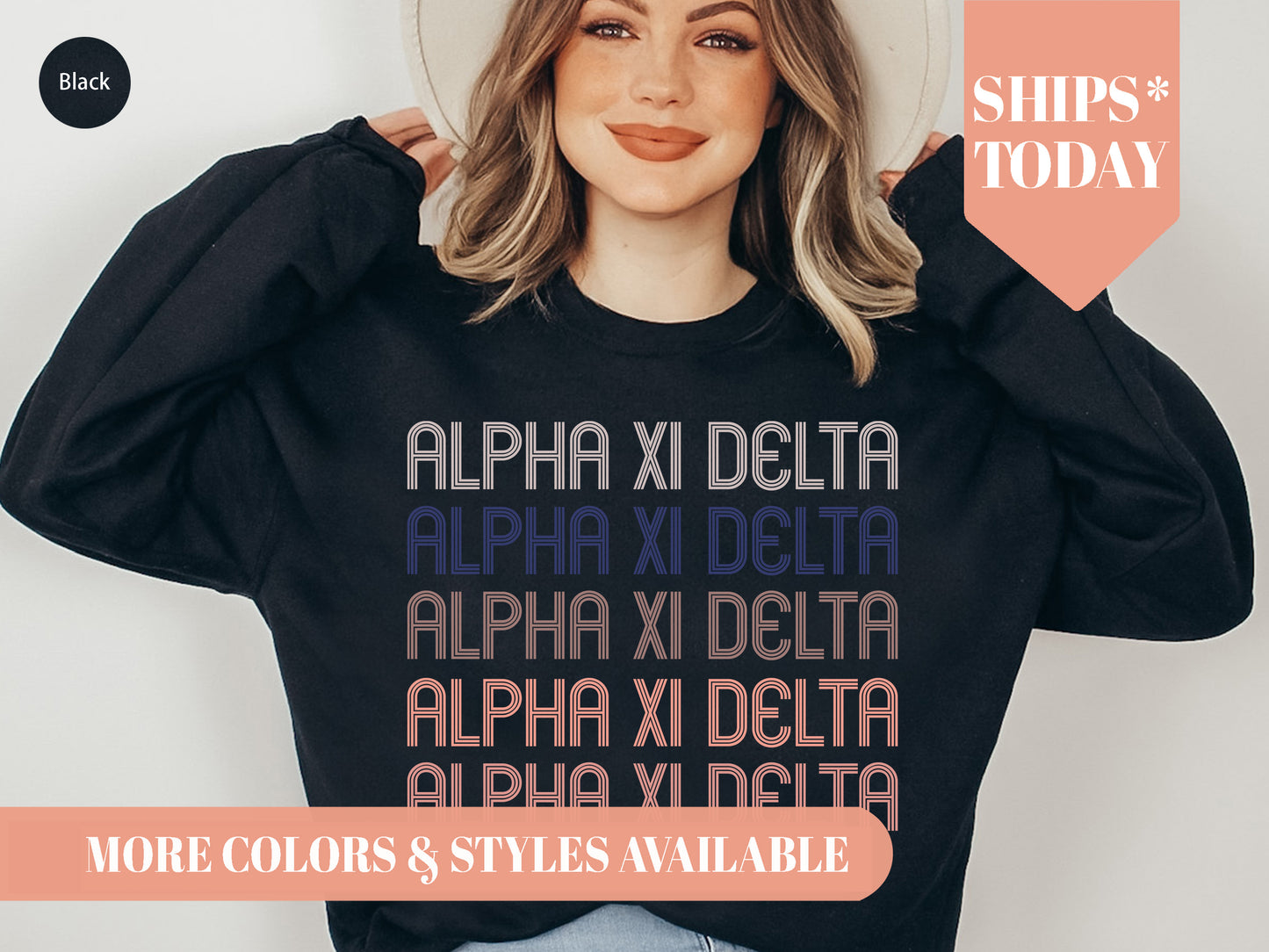 Alpha Xi Delta Greek Glamour Sorority Sweatshirt _ 31100g