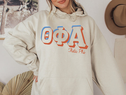 Theta Phi Alpha American Colored Sorority Hoodie _ 50g