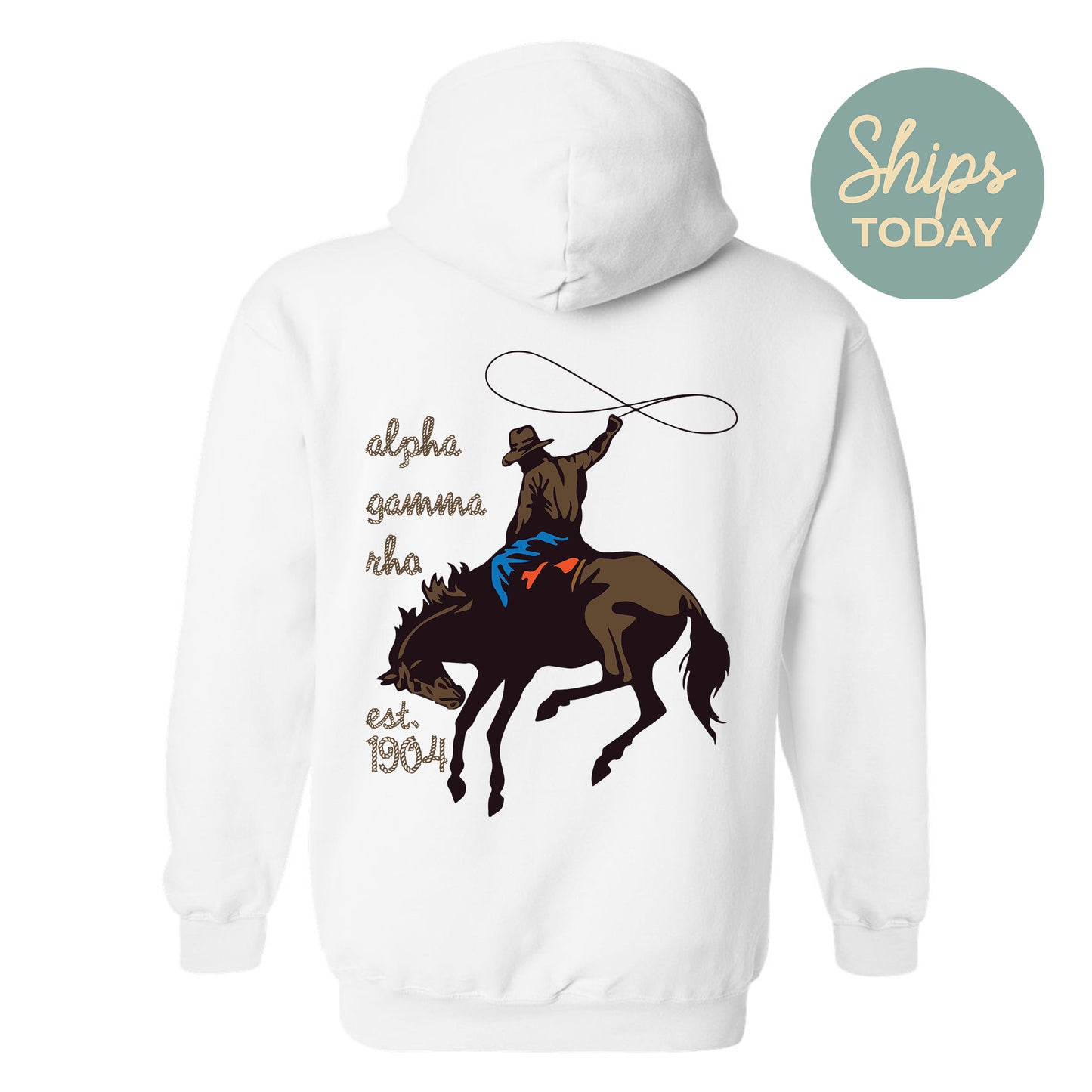 Alpha Gamma Rho Cowboy Fraternity Hoodie _ 31181g