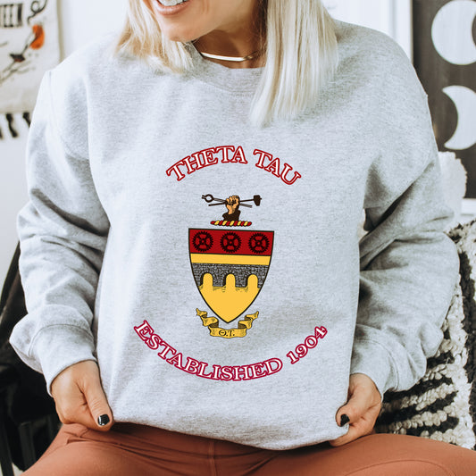 Theta Tau Iconic Insignia COED Sweatshirt _ 35678g