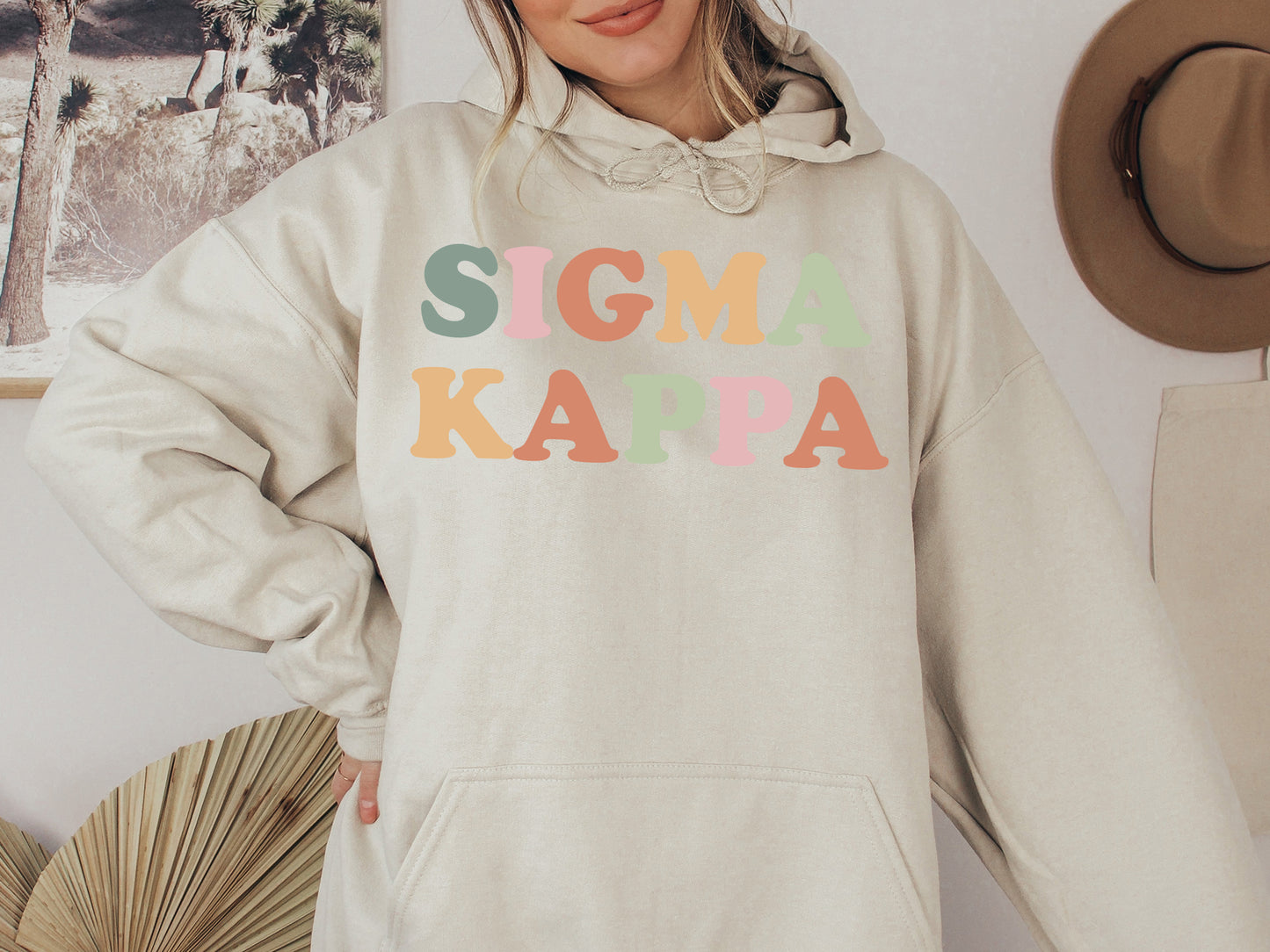 Sigma Kappa Bright and Proud Sorority Hoodie _ 436g