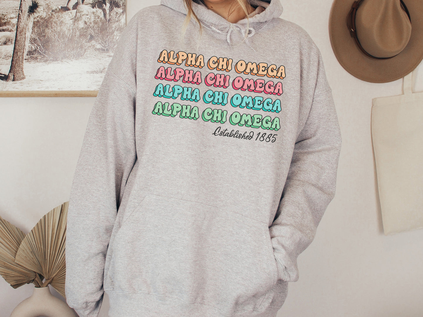 Alpha Chi Omega Lucy Sorority Hoodie _ 259g